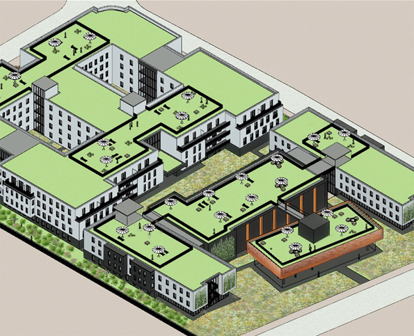 Umbau und Neubau Serviced Apartments, Berliner Umland, 32.000&nbsp;qm BGF, 2024.
